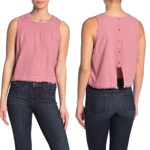 Thread and Supply Verona Linen Blend Shirt Mauve